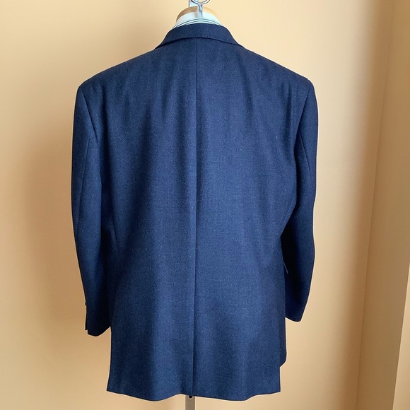 RALPH LAUREN Blue Oversized Wool Blazer Size 44S - Picture 3 of 13